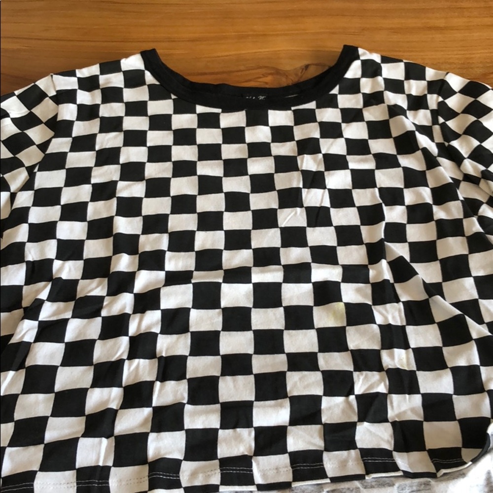 Never worn checkered tshirt